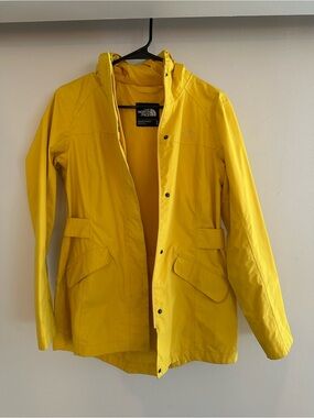 The North Face Women's Bright Yellow Hooded Trench Coat